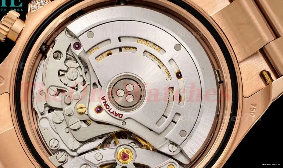 116595 Daytona Dia Rainbow RG IPKF SA4130 RG 40mm Black 0510